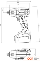 Metabo SSW 18 LTX 400 BL 602205890 (БЕЗ АКБ) (318021)