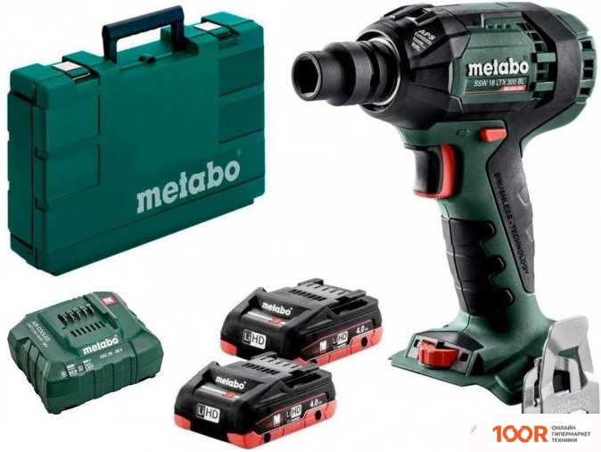 Metabo SSW 18 LTX 300 BL 602395800 (С 2-МЯ АКБ, КЕЙС) (318014)