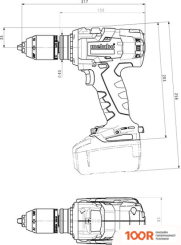 Metabo BS 18 LTX-3 BL I METAL 603181840 (БЕЗ АКБ, КЕЙС) (317970)