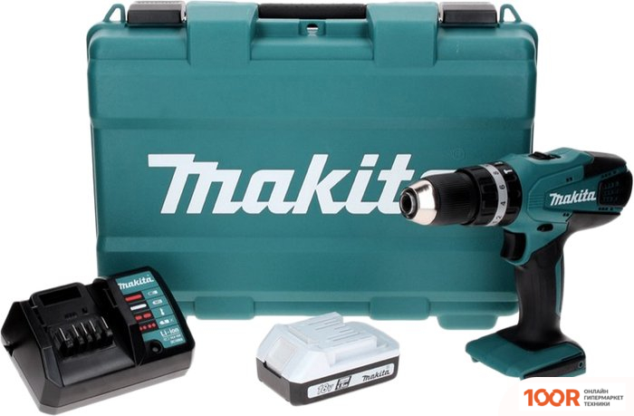 Makita HP457DW (С 1-ИМ АКБ, КЕЙС) (317919)
