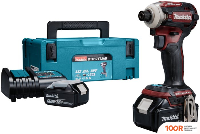 Makita DTD171TJAR (С 2-МЯ АКБ, КЕЙС ) (317879)