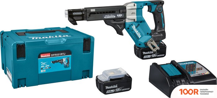 Makita DFR551RTJ (С 2-МЯ АКБ, КЕЙС) (317832)