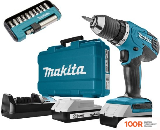 Makita DF457DWEX9 (С 2-МЯ АКБ, КЕЙС) (317827)