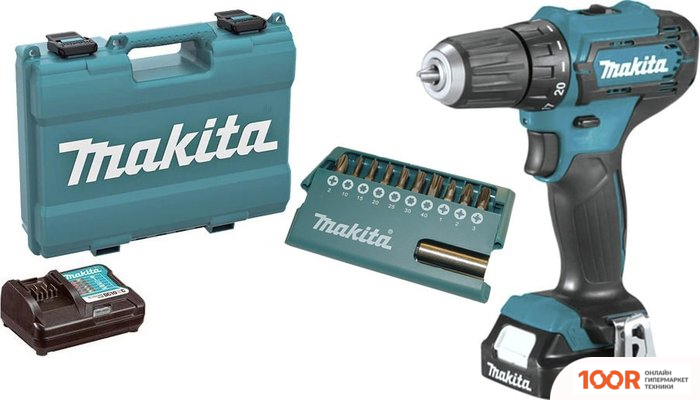 Makita DF333DAX13 (С 2-МЯ АКБ, КЕЙС +НАБОР ОСНАСТКИ) (317821)