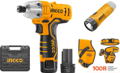 Ingco STANDARD CDLI12325 (С 2-МЯ АКБ, КЕЙС, ПОЯСНАЯ СУМКА, ФОНАРЬ) (317641)