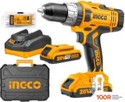 Ingco INDUSTRIAL CIDLI20031 (С 2-МЯ АКБ, КЕЙС, НАБОР ОСНАСТКИ) (317628)