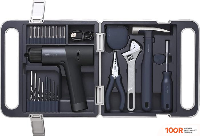 HOTO 12V BRUSHLESS DRILL KIT QWDZGJ001 (С АКБ, КЕЙС, НАБОР ИНСТРУМЕНТОВ) (317585)