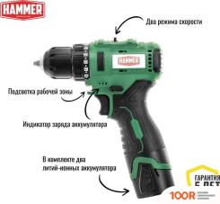 Hammer ACD12BLC (С 2-МЯ АКБ, КЕЙС) (317498)