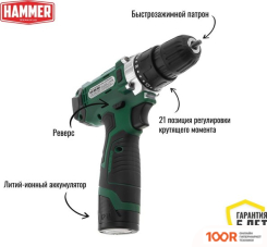 Hammer ACD12/2CS (С 2-МЯ АКБ, КЕЙС) (317494)