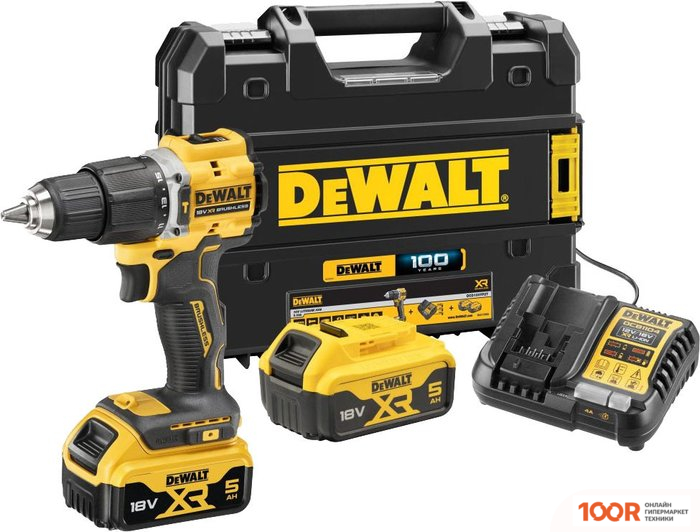 DeWalt DCD100YP2T (С 2-МЯ АКБ 5 АЧ, КЕЙС) (317040)