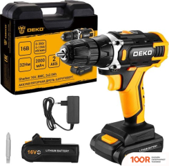 Deko SHARKER 16V 083-1108 (С 2-МЯ АКБ, КЕЙС) (316982)