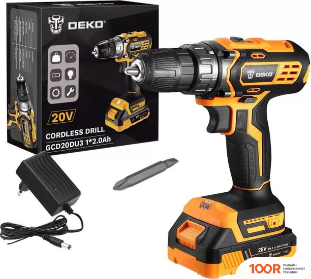 Deko GCD20DU3 063-4144 (С 1-ИМ АКБ, БЕЗ КЕЙСА) (316971)
