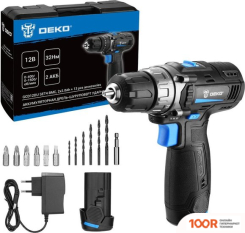 Deko GCD12DU3 SET 4 063-4140 (С 2-МЯ АКБ, КЕЙС, НАБОР ОСНАСТКИ) (316963)