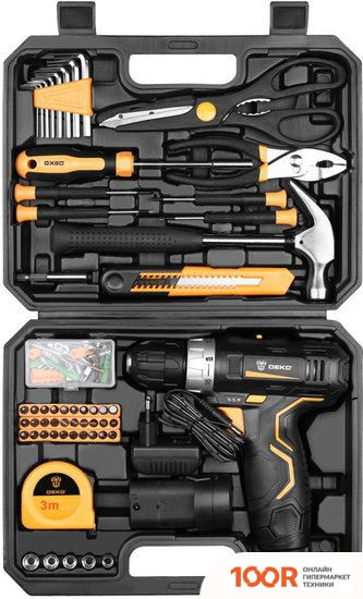 Deko GCD12DU3 SET 104 063-4133 (С 2-МЯ АКБ, КЕЙС, НАБОР ОСНАСТКИ) (316958)