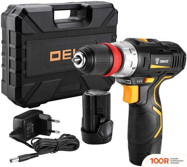 Deko GCD12DU3 063-4115 (С 2-МЯ АКБ, КЕЙС, НАБОР ОСНАСТКИ) (316954)