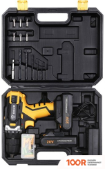 Deko DKCD20FU-LI SET 63 063-4175 (С 2-МЯ АКБ, КЕЙС) (316905)