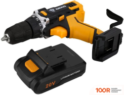 Deko DKCD20FU-LI SET 63 063-4103 (С 2-МЯ АКБ, КЕЙС, НАБОР ОСНАСТКИ) (316904)