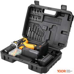 Deko DKCD20FU-LI SET 63 063-4093 (С 2-МЯ АКБ, КЕЙС, НАБОР ОСНАСТКИ) (316903)