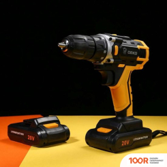 Deko DKCD20FU-LI SET 3 063-4172 (С 2-МЯ АКБ, КЕЙС, НАБОР ОСНАСТКИ) (316901)