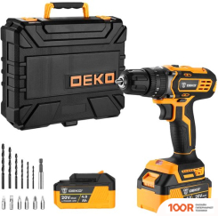 Deko DKCD20 IMPACT 063-4420 (С 2-МЯ АКБ, КЕЙС) (316890)