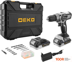 Deko DKCD20 BLACK EDITION SET 3 063-4050 (С 2-МЯ АКБ, КЕЙС) (316889)