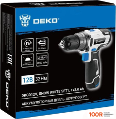 Deko DKCD12V SNOW WHITE SET1 083-1106 (С 1-ИМ АКБ) (316886)