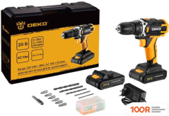 Deko BANGER 20V ONE + SET 63 083-1043 (С 2-МЯ АКБ, КЕЙС) (316857)