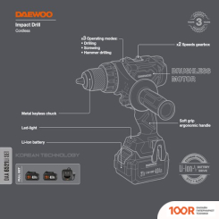 Daewoo Power DAA 6521LI SET (С 2-МЯ АКБ, КЕЙС) (316823)