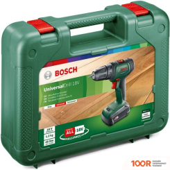 Bosch UNIVERSALDRILL 18V 06039D4005 (С 1-М АКБ, КЕЙС) (316678)