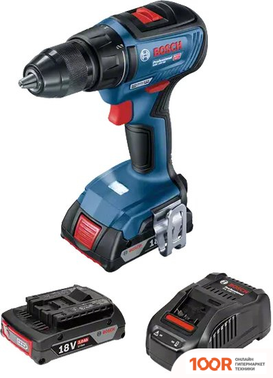 Bosch GSR 18V-50 PROFESSIONAL 06019H5020 (С 2-МЯ АКБ, КЕЙС) (316645)