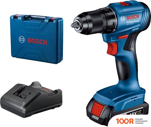 Bosch GSR 185-LI PROFESSIONAL 06019K3001 (С 1-ИМ АКБ, КЕЙС) (316631)