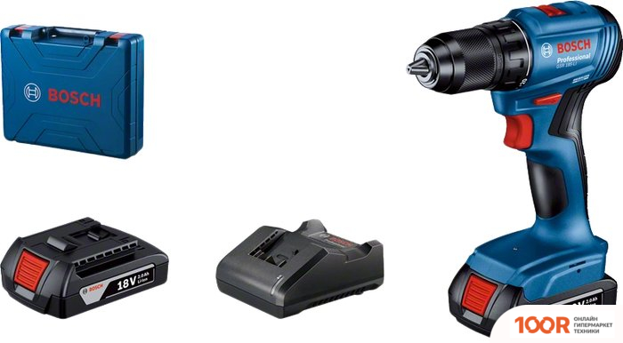 Bosch GSR 185-LI PROFESSIONAL 06019K3000 (С 2-МЯ АКБ, КЕЙС) (316630)