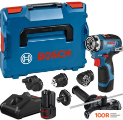 Bosch GSR 12V-35 FC PROFESSIONAL 06019H3008 (С 2-МЯ АКБ, НАБОР СМЕННЫХ ПАТРОНОВ, КЕЙС) (316623)