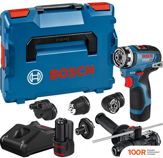Bosch GSR 12V-35 FC PROFESSIONAL 06019H3008 (С 2-МЯ АКБ, НАБОР СМЕННЫХ ПАТРОНОВ, КЕЙС) (316623)