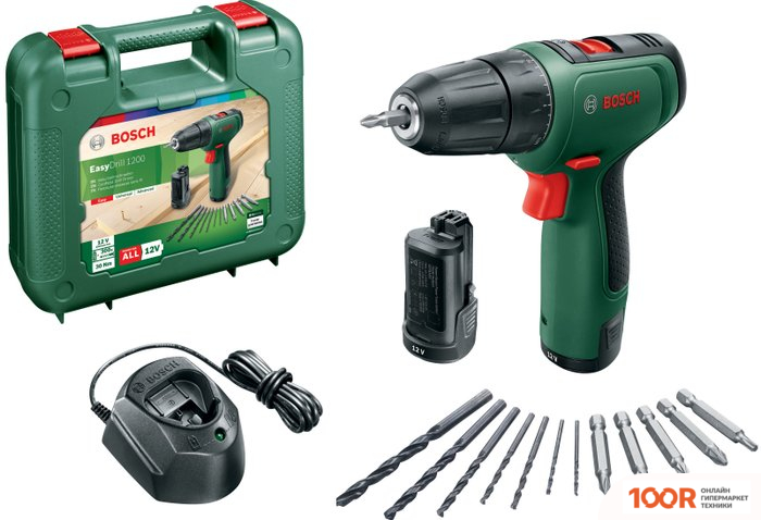 Bosch EASYDRILL 1200 06039D3007 (С 2-МЯ АКБ, КЕЙС) (316524)