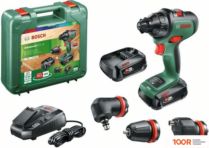 Bosch ADVANCEDDRILL 18 06039B5008 (С 2-МЯ АКБ, КЕЙС) (316504)