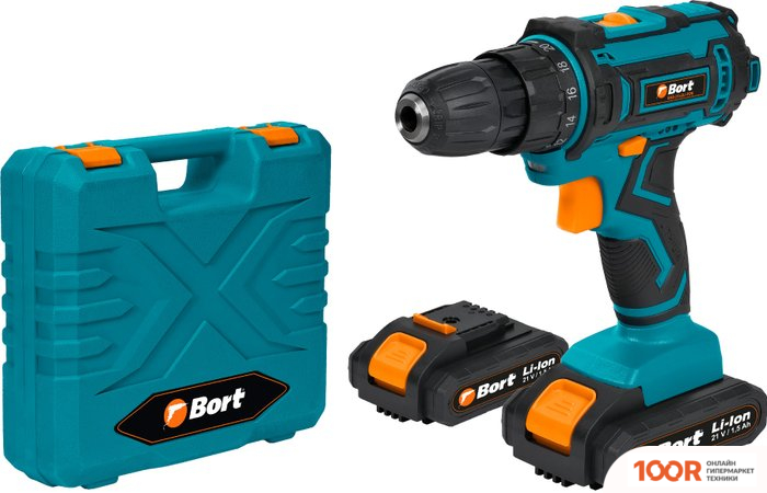 Bort BAB-21X2LI-FDK 93415070 (С 2-МЯ АКБ, КЕЙС) (316496)