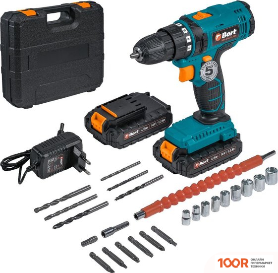 Bort BAB-20X2LI-XDK 93413496 (С 2-МЯ АКБ, КЕЙС, НАБОР ОСНАСТКИ) (316490)