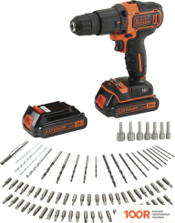Black & Decker BDCHD18BAFC (С 2-МЯ АКБ, КЕЙС) (316472)