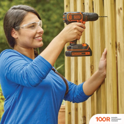 Black & Decker BDCDC18BAFC (С 2-МЯ АКБ, КЕЙС) (316463)