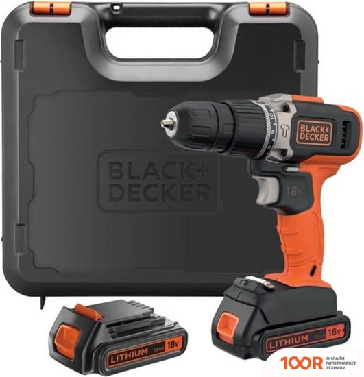 Black & Decker BCD003C2K (С 2-МЯ АКБ, КЕЙС) (316459)