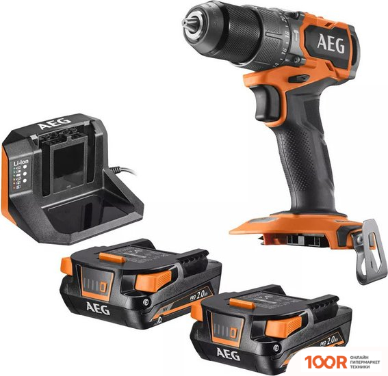 AEG Powertools BSB 18SBL2-202C 4935480058 (С 2-МЯ АКБ, КЕЙС) (316407)