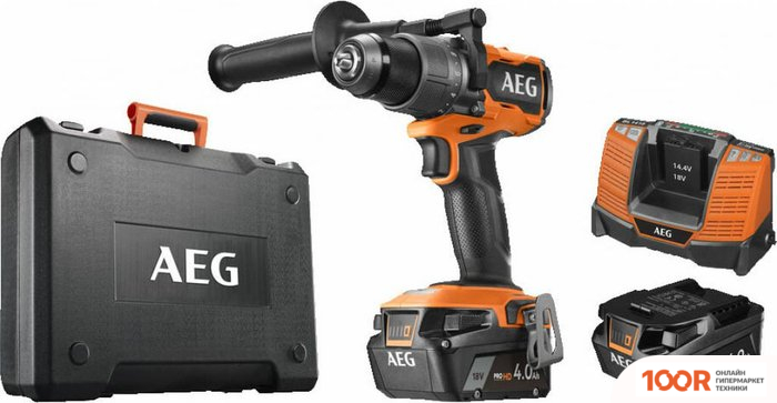 AEG Powertools BS 18C3BL-402C 4935478936 (С 2-МЯ АКБ, КЕЙС) (316387)