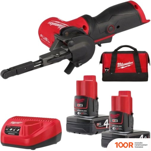 Milwaukee M12 FUEL FBFL10-402B (С 2-МЯ АКБ, СУМКА) (315721)