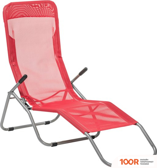 Шезлонг Sundays ZC-CL005-1 (РОЗОВЫЙ) (315263)