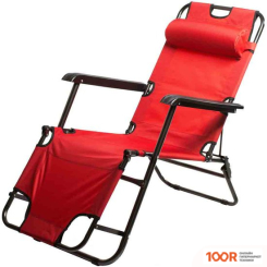 Шезлонг MonAmi HY-8007 (КРАСНЫЙ) (315219)