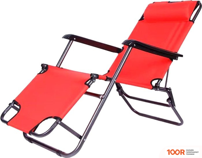Шезлонг Ecos CHO-153 (КРАСНЫЙ) (315180)