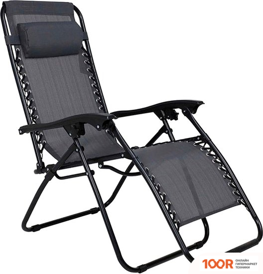 Шезлонг AksHome RELAX СКЛАДНОЕ (СЕРЫЙ) (315168)