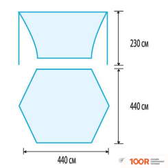 TRAMP LITE ТЕНТ 4.4X4.4 М TLT-011 (314866)