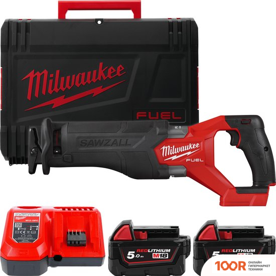 Milwaukee FUEL M18 M18FSZ-502X 4933478291 (С 2-МЯ АКБ, КЕЙС) (313984)